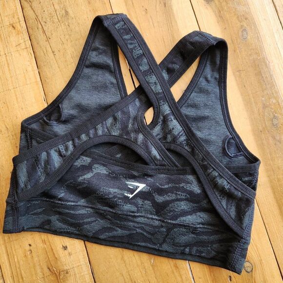 Gymshark all over camo jacquard sports bra - Picture 4 of 6